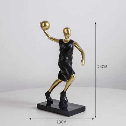Basketball Player Statue Ornament Desk Decoration