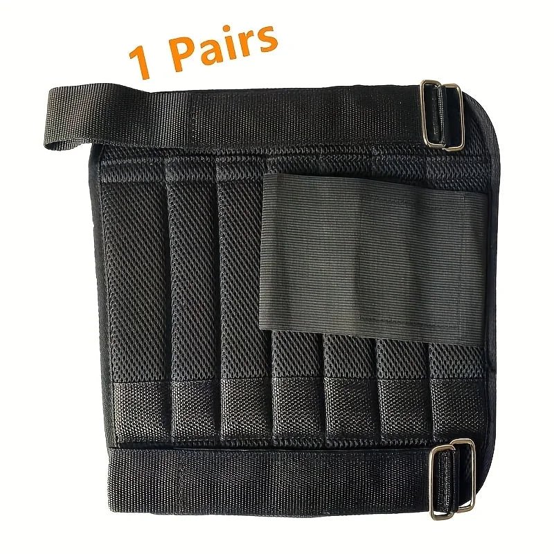 A Pair of Leg Sleeves with Adjustable Ankle Weights