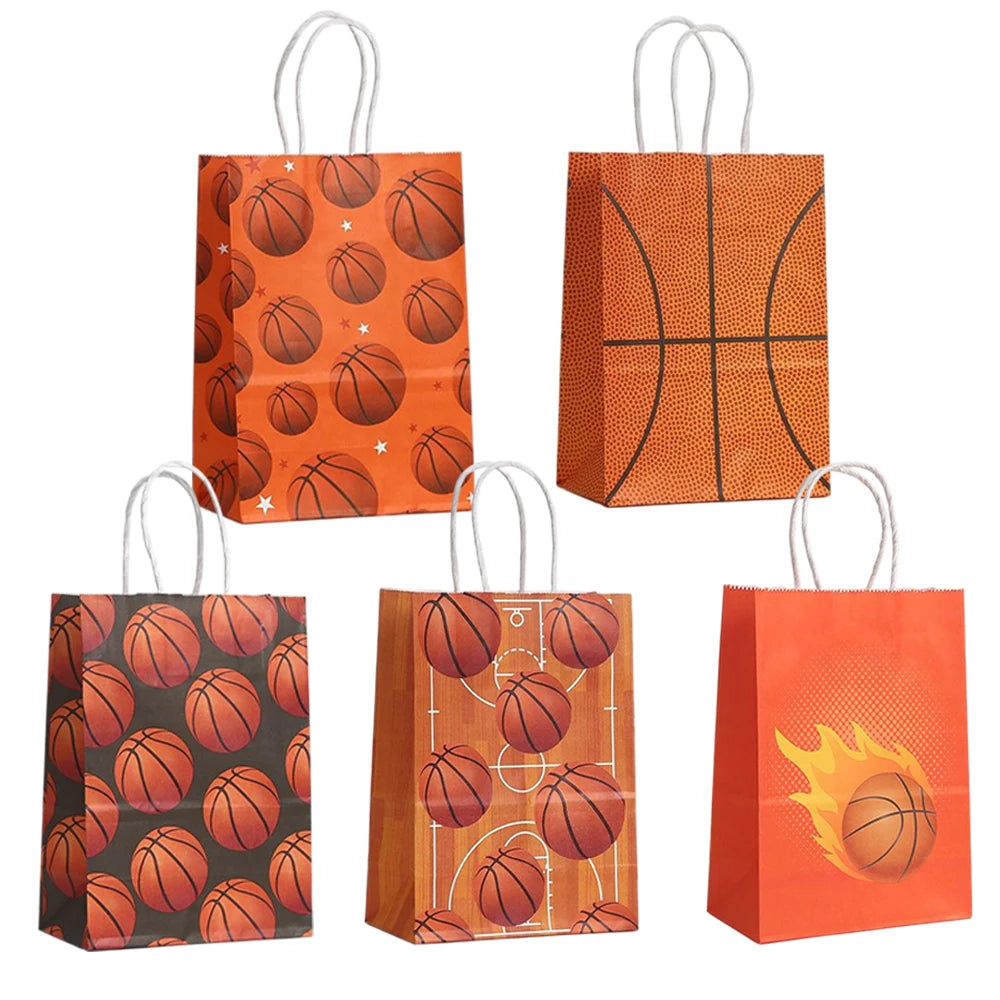 5/10/20pcs Sport Theme Basketball Gift Bags