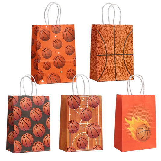 5/10/20pcs Sport Theme Basketball Gift Bags
