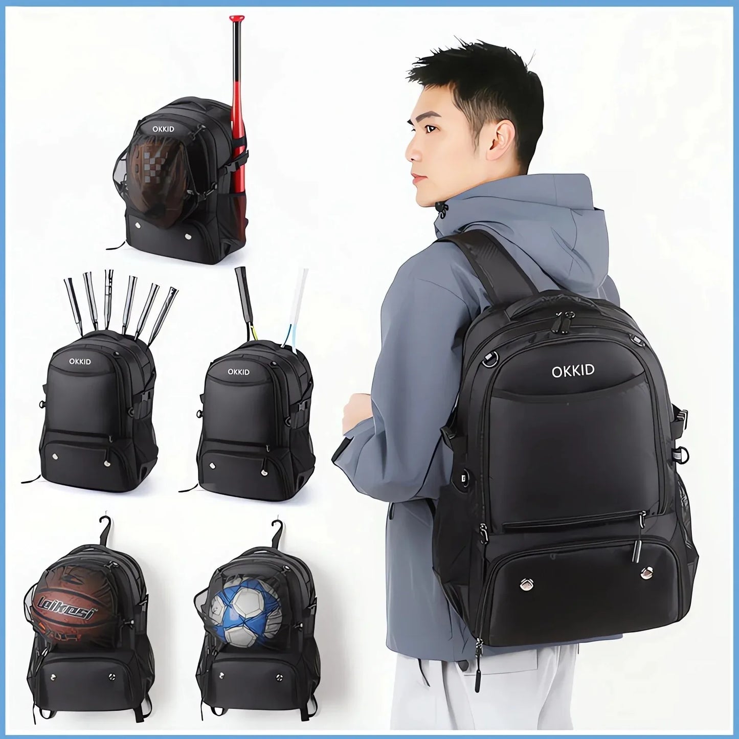 Basketball Backpack Large Sports Equipment Bag