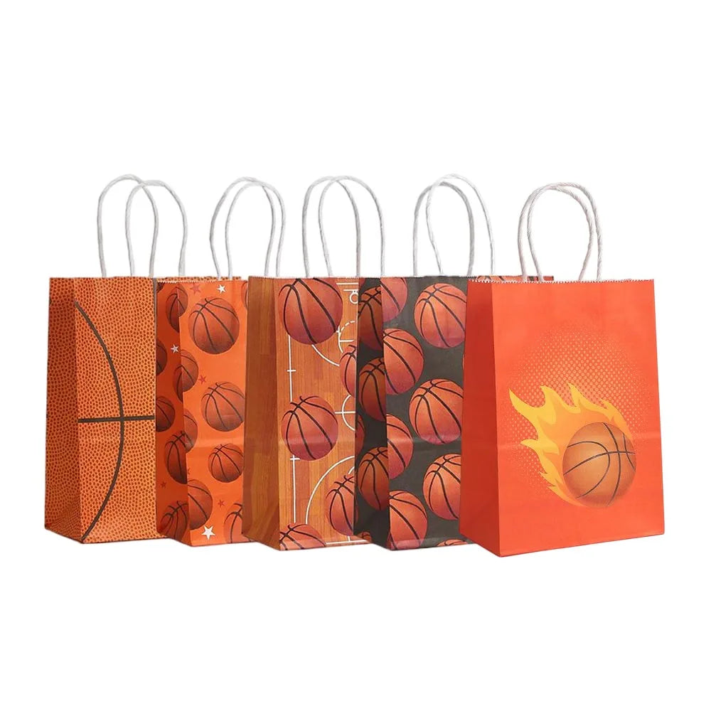 5/10/20pcs Sport Theme Basketball Gift Bags