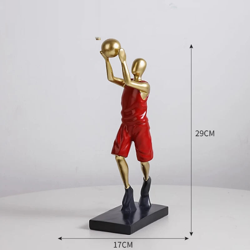 Basketball Player Statue Ornament Desk Decoration